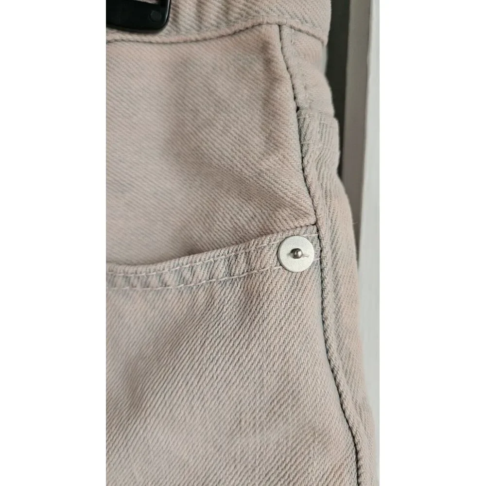 Madewell The MOMJEAN‎ Crop Jean 27 Pink Blue Tie Dye 5 POCKETS